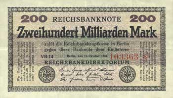 200 Billion Marks 200 Billion Marks