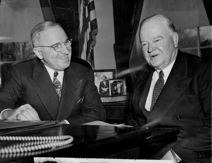 Pres. Truman + J. Edgar Hoover