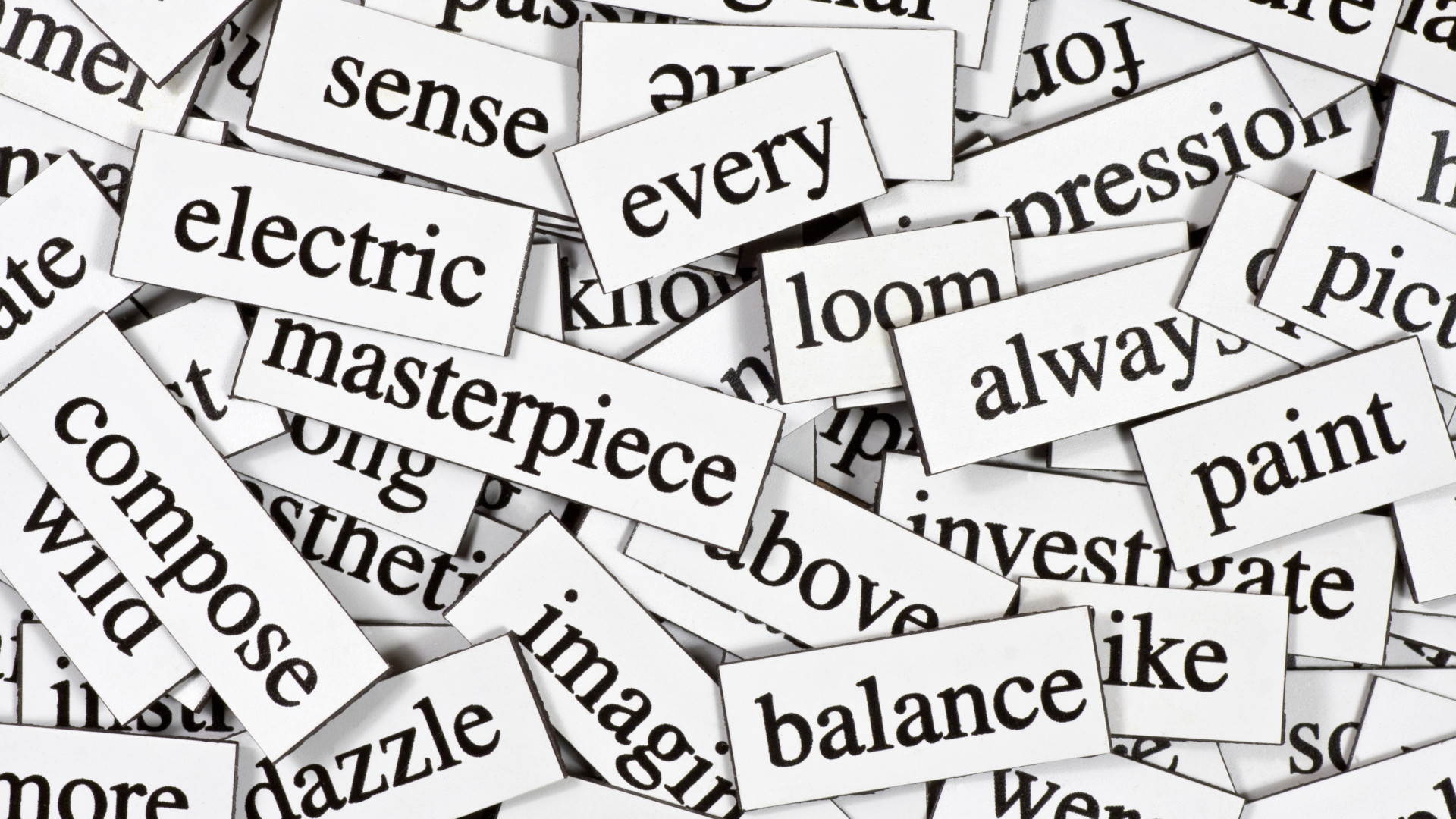 piled words [Unhyping Online Marketing]