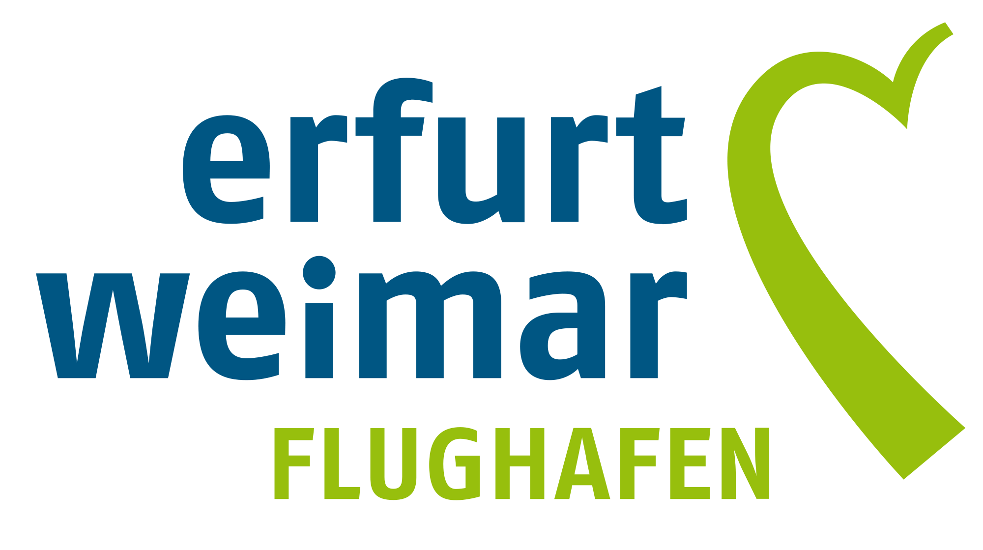 Logo Erfurt-Weimar Airport (the "Green Heart of Germany")