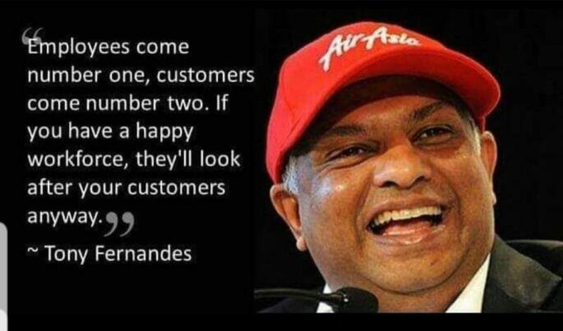 Air Asia CEO Tony Fernandes on staff importance CSR