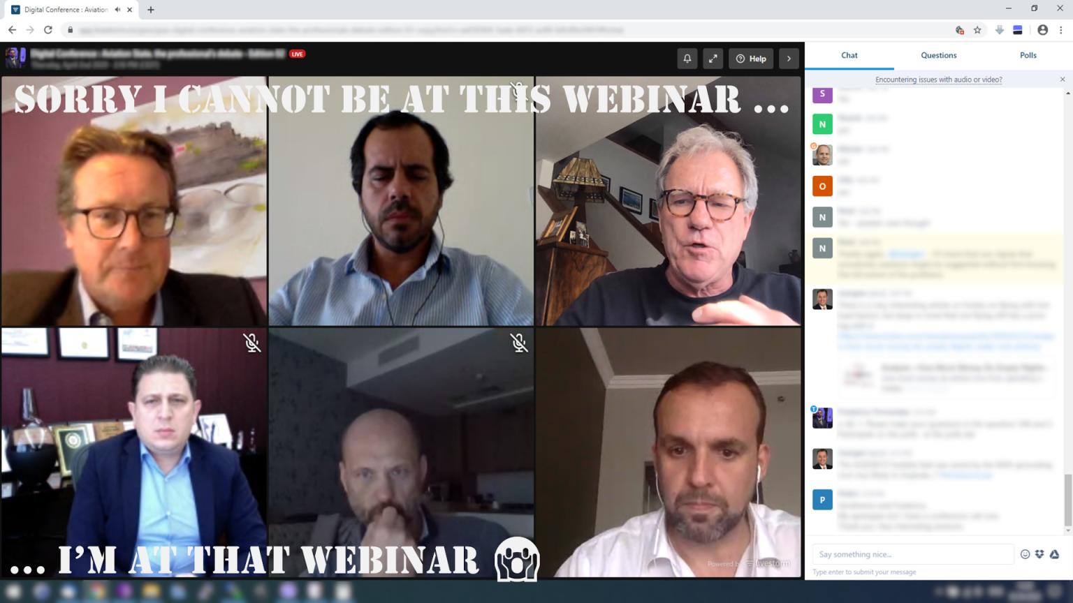 Sorry, I cannot be at this webinar ... I'm at that webinar (omg)