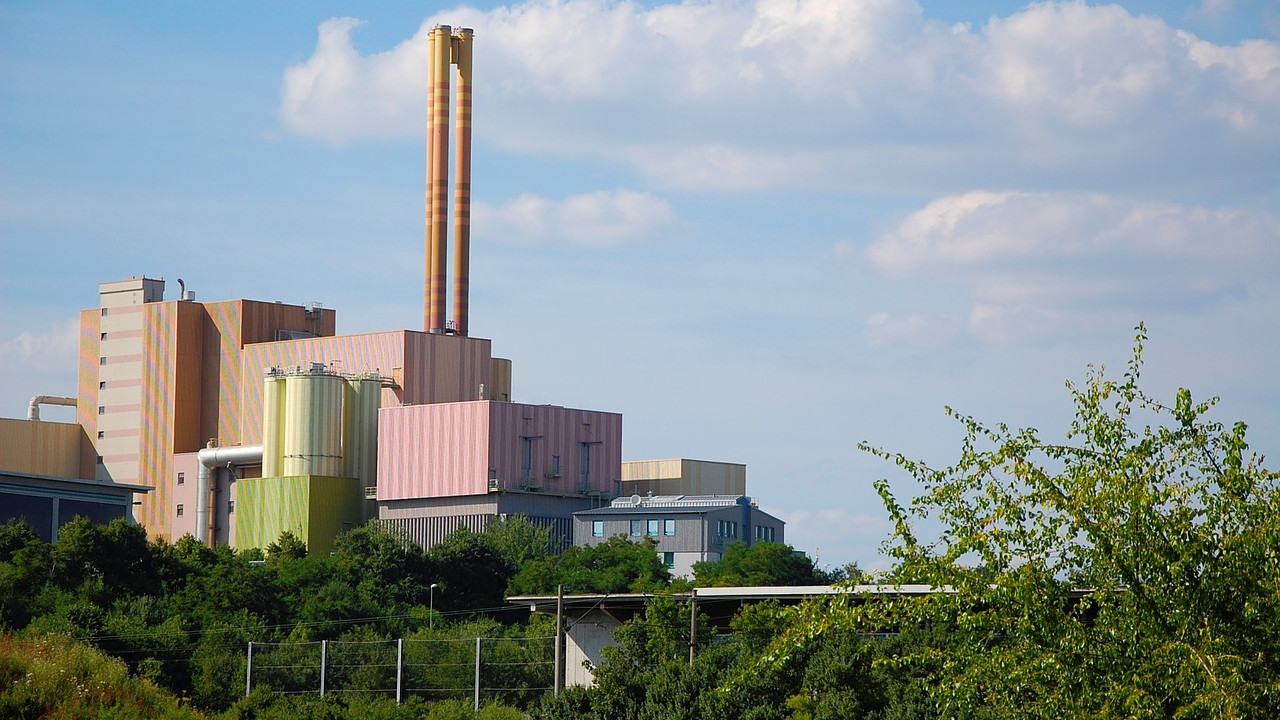 Waste Incineration Plant Wuerzburg Germany