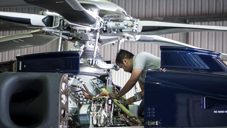 Helicopter Maintenance (courtesy Leonardo)